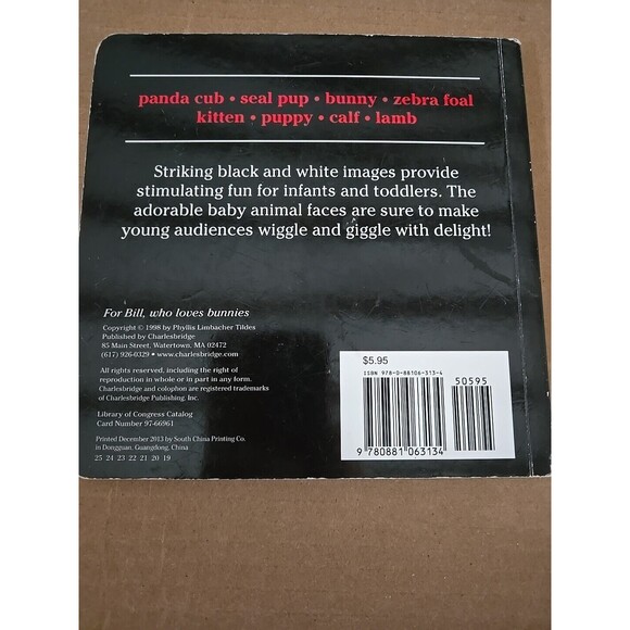 Baby Animals Black and White by Phyllis Limbacher Tildes 1998, Children's Book - Picture 2 of 5